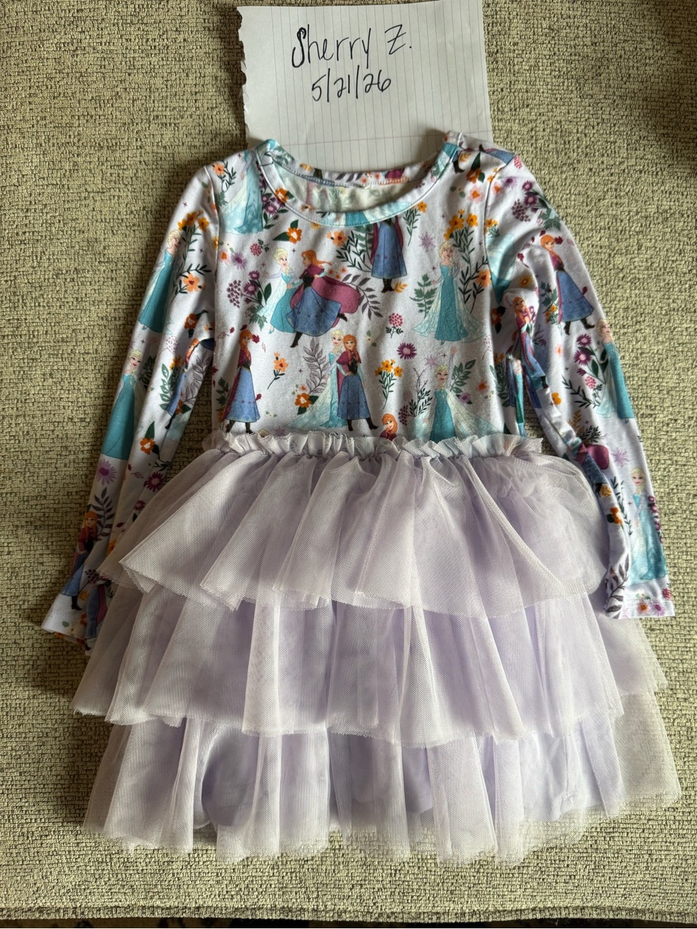 Posh Peanut Frozen Sisters Tulle 3/4